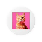 ひらめき文具屋の可愛い猫のイラストグッズ Tin Badge