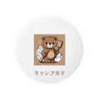 PORUPORU789の薪割りくまちゃん Tin Badge