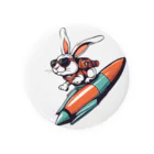 ロケットうさぎのロケットうさぎ　ミッション遂行 Tin Badge