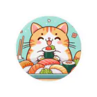 zuuu-の☆す☆し☆ね☆こ☆ Tin Badge