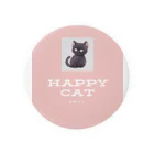 猫絵師のハッピーキャット・黒猫クロちゃん 缶バッジ