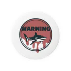 saepontaのWARNING Tin Badge