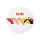 さとろくのsushi缶バッジ Tin Badge