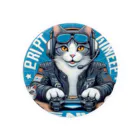 猫は癒やしの猫とプロゲーマー Tin Badge