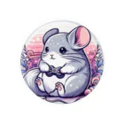 もふっとチンチラ🐭のゲーマーチンチラ 缶バッジ