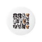 dogfulのかっこいい大型犬 Tin Badge