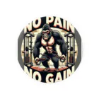 BlueOcean987のNO PAIN NO GAIN ゴリラ ケーブルクロス Tin Badge