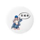 music_japanの茨城ガール（一部両面あり） Tin Badge