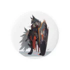 ファンタジー屋の狼の騎士 Tin Badge