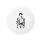 Schiele_sarieriの線画の人 Tin Badge