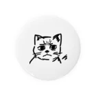 CODYの訝しげな顔の猫 Tin Badge