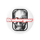 -DREDVERGNER-のBig Face Bone Tin Badge