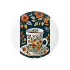 (っ◔◡◔)っ ♥ Le Petit Trésor ♥の花の詩カップ(The Flower Poetry Cup) 缶バッジ