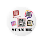 Studio L.O.LのSCAN ME いっぱいのQRコード 缶バッジ