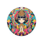 カピパーラ🐻のあなたの幸運を祈る女神♪開運ガール02♪ Tin Badge