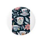 (っ◔◡◔)っ ♥ Le Petit Trésor ♥の花の詩カップ(The Flower Poetry Cup) 缶バッジ