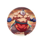 ASWのアニマル相撲レスラーズ/Animal Sumo Wrestlers Tin Badge