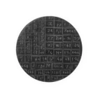 Isaiah_AI_Designの黒板の数字 Tin Badge