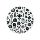 sansamのFlower circle Tin Badge