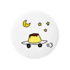 愛と幸せの魔法使いの月夜に駆けるプリン Tin Badge