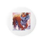 dora-6の雪の中を歩いている虎 Tin Badge