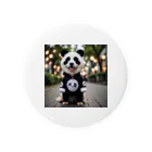 Shuji Nのパンダの着ぐるみを着た犬 Tin Badge