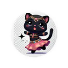 ベリーBellyの黒猫ベリーダンス Tin Badge