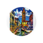 GALLERY misutawoのイタリア ヴェネツィアのサン・バルナバ橋 Tin Badge