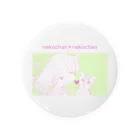 nya-mew（ニャーミュー）のネコチャン×ネコチャン Tin Badge