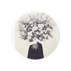 AQUAMETAVERSEの墨絵の様な花束と少女　ラフルール　1859 Tin Badge