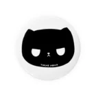 ふうこジャスミンのつり目ねこブラック Tin Badge