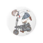 Kaz Tsuruokaのおうちの小さなスクーター Tin Badge