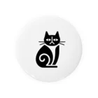 sasao9999のジト目の黒猫 Tin Badge