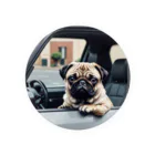 ペチャPECHA堂のDrive with a Pug Tin Badge