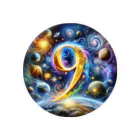 Super_Bluemoonの神秘的な数字 No.9🎵 Tin Badge