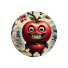 AI妖怪大図鑑のりんご妖怪　スティーブン・ツガール 缶バッジ
