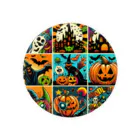 momonekokoのポップなハロウィン 缶バッジ