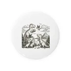 dinaso_sのティラノサウルスの家族 Tin Badge