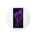 ニゴ猫　shopのPurple Rose Tin Badge