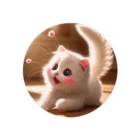 sakukobaの頬紅をしたような可愛い子猫SAKUCAT 缶バッジ