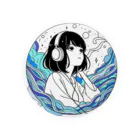 Green__teaの音の海 Tin Badge