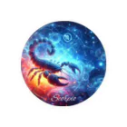 huwari-hanaakariの星のきらめき　蠍座イメージ Tin Badge
