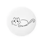 文才のねこ Tin Badge