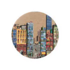 ヲシラリカの油絵　知らない都市の風景　ノスタルジー Tin Badge
