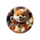 dcgnori／ワンコ画像の凱旋パレードメダリスト柴犬 缶バッジ
