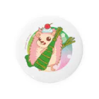 さちあきのおみせの季節のちまきハリネズミ Tin Badge