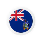 お絵かき屋さんのサウスジョージア・サウスサンドウィッチ諸島の旗 Tin Badge