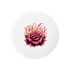 悪魔キャンディの「炎の中の薔薇」 Tin Badge