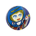 ザビちゃん💙😇🇯🇵🎌の【ザビちゃん】青だるま Tin Badge