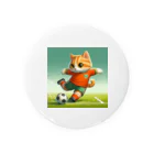 ketapapaのサッカーねこ 缶バッジ